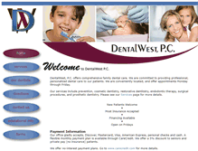 Tablet Screenshot of dentalwestpc.com
